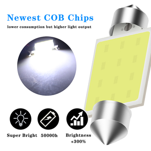 Cob à double pointe 31MM sans lumière blanche en aluminium Style 1pc 12V nouvel état autres Styles 36MM 39MM 41MM Style de lumière blanche normale - Product Image 2