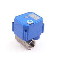 Vanne motorisée CWX-25S à 2 voies en laiton Ss304 Mini actionneur électrique vanne de contrôle de l'eau 3v 5v 6v 12v 12v 24v 220v 12V vanne électrique