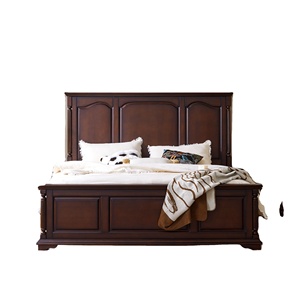 <span class=keywords><strong>Lit</strong></span> vintage en <span class=keywords><strong>bois</strong></span> massif avec grande tête <span class=keywords><strong>de</strong></span> <span class=keywords><strong>lit</strong></span> élégamment sculptée pour créer une atmosphère <span class=keywords><strong>de</strong></span> chambre à coucher classique et confortable - Product Image 3