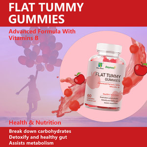 Gummies Winstown pour brûler les graisses et aplatir le ventre, à base de vinaigre de cidre de pomme, véganes, en vrac, 60 unités, soutien à la perte de poids - Product Image 2