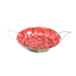 Ceramic Watermelon Design Serving Dish With Rope Handles 4 Pieces Fruit Vegetable Tools <b>Set</b> <b>Hand</b> <b>Wash</b> Only - Product Image 5