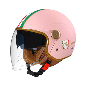 Casco moto retro di alta qualità faccia aperta per scooter chopper approvato DOT 3/4 mezza faccia - Product Image 3