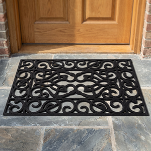 Rectangle Pin Mat Design Machine Made Flower Style Solid Color <b>Rubber</b> Stair Mat Anti Slip Washable Durable Eco-Friendly Outdoor - Product Image 3