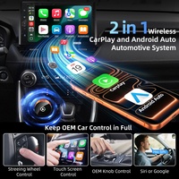 Module sans fil Apple Orange Carplay Android Auto, boîte d'interconnexion voiture-machine intelligente portable USB 2-en-1 OLIVER Cars D533-3DB