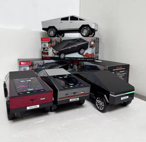 ลำโพงไร้สาย Ws-580 18W ดีไซน์เทสลา ไซเบอร์พิกอัพ กันน้ำ พกพาสะดวก พร้อมหน้าจอ RGB แสดงเวลา เหมาะสำหรับงานปาร์ตี้ <span class=keywords><strong>คาราโอเกะ</strong></span> ดิสโก้ - Product Image 2