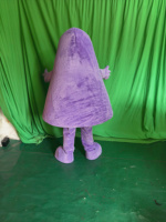 Costume de mascotte en peluche Grimace violette Efun pour adulte, costume de personnage de dessin animé pour fête, Halloween, publicité, carnaval, défilé