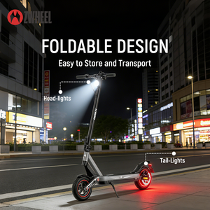 Scooter Eléctrico Todoterreno Plegable de 10 Pulgadas, 36V, Doble Suspensión, para Adultos, 45km/h – Venta al Por Mayor de Fábrica - Product Image 6