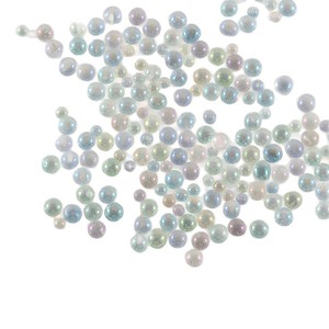 Perles <span class=keywords><strong>de</strong></span> <span class=keywords><strong>verre</strong></span> sphériques effet bulle sirène sans pores, petites perles décoratives en <span class=keywords><strong>verre</strong></span>, perles <span class=keywords><strong>de</strong></span> cristal, microperles, garnitures pour nail art - Product Image 5