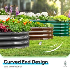 Cama de jardín <span class=keywords><strong>elevada</strong></span> de Metal con etiqueta privada personalizada, maceta <span class=keywords><strong>elevada</strong></span> para verduras, cama de jardín <span class=keywords><strong>elevada</strong></span> galvanizada - Product Image 5