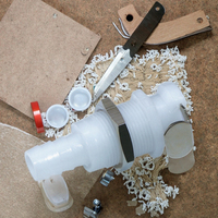 Raccord rapide à valve en ligne JU tout en plastique 1/4\" pour tuyau, connexion lisse, faible résistance, POM naturel, déconnexion rapide