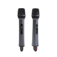 Microphone sans fil professionnel de studio dynamique à poignée, rechargeable, UHF-274, pour une précision audio professionnelle