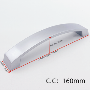 OVRESTAR Hot Selling Zinc Alloy Matte Black Cabinet <strong>Handles</strong> Kitchen Cupboard Door <strong>Metal</strong> <strong>Pulls</strong> <strong>Handles</strong> - Product Image 3