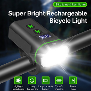 BORUiT L14 Luce <span class=keywords><strong>LED</strong></span> per Bicicletta 4000 Lumen Batteria 5000mAh in Lega di Alluminio Ricaricabile Impermeabile Faro Anteriore per Bicicletta - Product Image 2