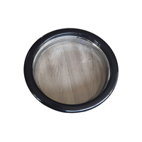 Accesorios Profesionales para Ventanas de Garaje Circulares de Aleación de Aluminio Plateado, Diseño Moderno, Insonorizados, Duraderos, Fáciles de Instalar con Tornillos 1