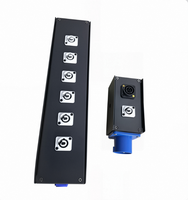 Adaptateur Cube ST PowerCON 220V 20A 4/6 Prises Utilisation Intérieure/Extérieure/Industrielle Petit Équipement de Distribution d'Énergie Électrique en Métal