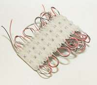 Module LED miniature à injection 12V CC, 3 LED, 1,2W, blanc froid, SMD 2835, indice de protection IP65, couleur d'émission jaune