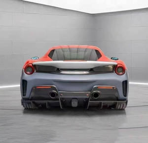 Kit de Carrocería de Fibra de Carbono Seca PP, Difusor de Parachoques Delantero, Elevación de Carrocería para Ferrari 488 <span class=keywords><strong>Pista</strong></span>, Kit de Carrocería de Plástico Mejorado - Product Image 2