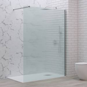 Kamalu KW1000FL Mur de douche à l'italienne 8mm d'épaisseur 90 cannelures en verre plateau rectangulaire sans cadre étanche salle de bain enceinte droite - Product Image 2