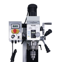 Machine de perçage et de fraisage verticale manuelle de précision élevée, nouvelle, robuste, pour métaux, 220V MT3