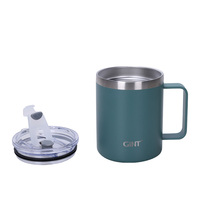 Personnalisé 10oz 20oz simple paroi réutilisable en acier inoxydable 18/8 gobelet café tasse de voyage avec poignée tasse pour cadeau
