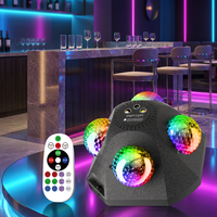 Projecteur Laser LED 4-en-1 Effet Ambiant Lumière de Scène Magique pour Fêtes DJ Disco KTV Bar avec Télécommande