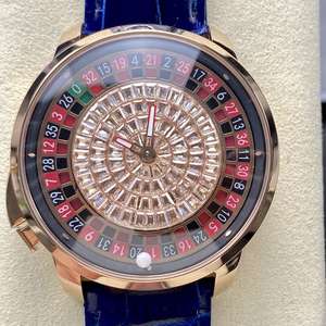 Reloj de Lujo para Uso Diario con Diseño de Ruleta y Correa de Cuero Elegante - Product Image 4