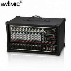 Mezclador de Audio Profesional de 10 Canales con Amplificador de Potencia, Compatible con USB y Portátil, para el Hogar, KTV y Espectáculos - Product Image 6