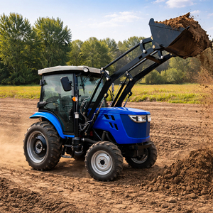 Mini Tractor Agrícola de 30HP/50HP 4x4 con Cargador Frontal y Retroexcavadora, Certificado CE - Product Image 2