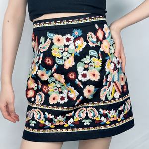 Nouvelle jupe sexy pour femmes, jupe décontractée brodée, jupe trapèze, jupe mini moulante - Product Image 2