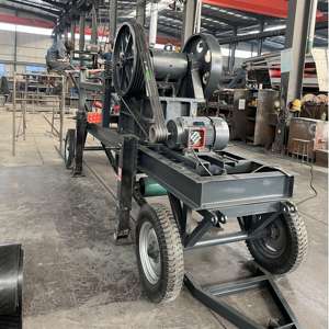 कन्वेयर और फीडर के साथ छोटे पोर्टेबल पत्थर क्रशर जबड़े क्रशर के साथ कन्वेयर और फीडर के साथ - Product Image 2