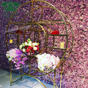 Wedding Furniture Stainless Steel <b>Wine</b> Glass Party <b>Wine</b> Shelf Display <b>Cabinet</b> - Product Image 4