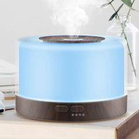 Produits tendance 2025 nouveautés bureau 500ml purificateur de brume froide diffuseur d'huiles essentielles à ultrasons lumière LED Mini humidificateur