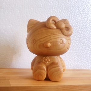 Ornements de lapin en bois sculpté Ya <span class=keywords><strong>Bai</strong></span>, style dessin animé, pendentif de sac pour enfants, cadeau, entièrement fait main, design moderne, mignon, pour petite amie, tendance - Product Image 2