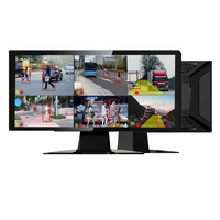 Moniteur de camion à écran IPS 10 pouces, système de surveillance de bus 6 voies, caméra de recul AI ADAS, aide au recul de voiture BSD (détecteur d'angle mort) AHD