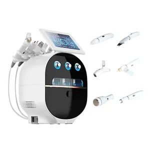 Oksijenli yüz makinesi 6 In 1 hydro oksijenli yüz makinesi dermaplaning aracı mikrodermabrazyon Hydra makinesi