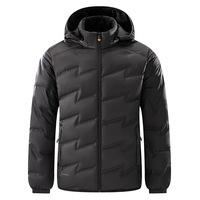 Veste de mode coupe-vent mince et chaude de couleur unie pour les amoureux du plein air Veste en duvet élégante