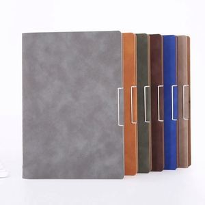 Cuaderno Personalizable A5 de Hojas Sueltas para Negocios, Textura Mate Delicada, Opción de Tela de Cuero PU, Encuadernación Cosida a Caballete para Imprimir Logotipos - Product Image 1