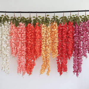 All'ingrosso decorazione di nozze 90CM fiori colorati glicine <span class=keywords><strong>viola</strong></span> giallo arancio rosa blu fiori artificiali glicine - Product Image 1