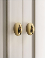 Poignées d'armoire légères de luxe tout en cuivre en laiton massif avec finition or argent pour armoires de cuisine tiroirs poignées de porte d'armoire