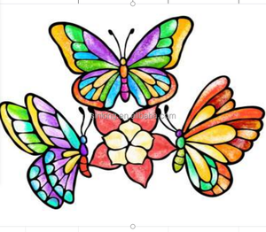 <span class=keywords><strong>Tiffany</strong></span> verre <span class=keywords><strong>papillon</strong></span> fenêtre panneau suspendu en verre - Product Image 4