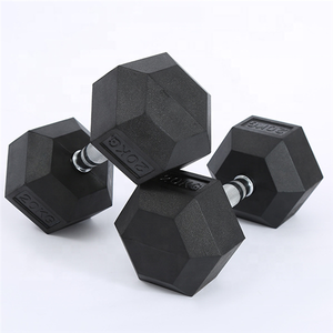 <span class=keywords><strong>Prix</strong></span> usine Ventes Chrome Plaqué Poignée Kettlebells <span class=keywords><strong>KG</strong></span> LB Gym Haltérophilie Hex En Caoutchouc Enduit <span class=keywords><strong>Haltère</strong></span> pour L'entraînement - Product Image 2