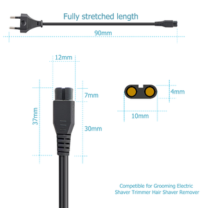 Tiêu chuẩn Châu Âu Nguồn cung cấp điện mở rộng chiều dài Đèn AC dây nguồn với C7 nối - Product Image 4