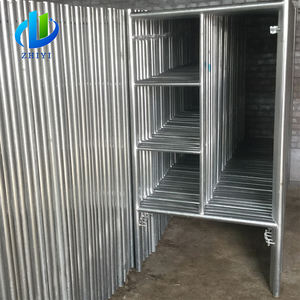 מסגרת מסגרת פיגום לנעילה צינור פיגומים איטלקי ואבזרים בנייה נייד נייד נייד נייד סלילים מגולוון מערכת מסגרת - Product Image 6