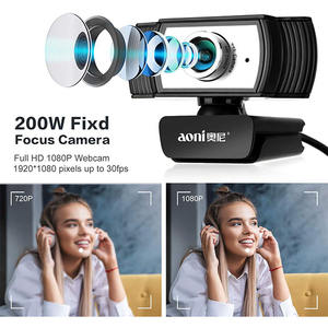เว็บแคม <span class=keywords><strong>Aoni</strong></span> C33 HD 1080p เซ็นเซอร์ CMOS 2MP USB ไม่ต้องติดตั้งไดรเวอร์ สำหรับคอมพิวเตอร์ รุ่น Beauty มีสินค้าพร้อมส่ง - Product Image 3