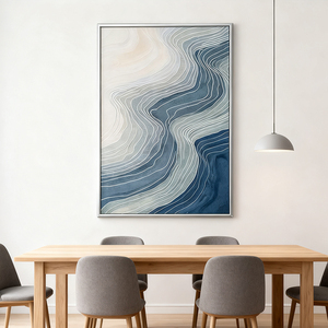 Cuadro de Lienzo Texturizado Minimalista Estilo Wabi-Sabi de Gran Tamaño, Impresión con 50% Pintado a Mano, Arte de Pared <span class=keywords><strong>para</strong></span> Sala de Estar - Product Image 3