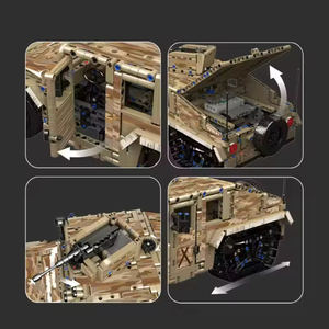 Moule King 20047 Militaire Humee Tracked Building Block 2094pcs Technicales Army Serive Vehicle Bricks with Motor Drive - Product Image 5