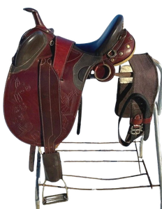 Sillín de doma australiano tradicional Horse Trail Riding Comfort Performance Árbol de madera Cuero - Product Image 1