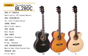 41 pouces En Gros <span class=keywords><strong>Guitare</strong></span> Acoustique Engleman Épicéa Top Haute Qualité Pas Cher Étudiant <span class=keywords><strong>Guitare</strong></span> Accepter OEM ODM Logo - Product Image 5