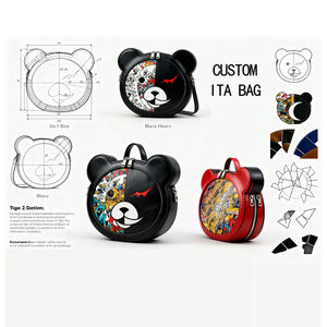 กระเป๋าเป้สะพายไหล่มีความโปร่งใสและขนาดใหญ่แสดงหมุดอะนิเมะในรูปทรงเอเลี่ยนผลิตตามสั่ง - Product Image 5