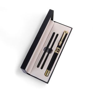 Branded 0.5mm Executive Rosewood Pattern Black Luxury Metal Business Gel <b>Pens</b> Custom Logo With Gift <b>Box</b> - Product Image 4